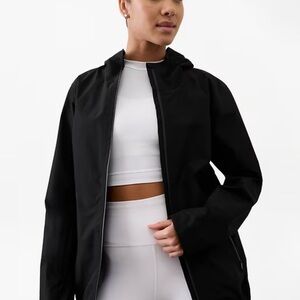 Athleta RainOut Traverse Black Jacket